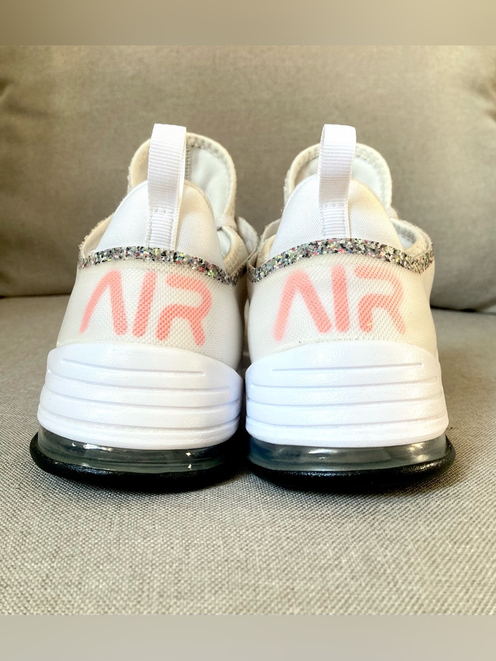 Nike Air Max Bella TR 2 Training Sneakers Phantom Lava Glow White Pink Women 7.5 - Picture 6 of 9